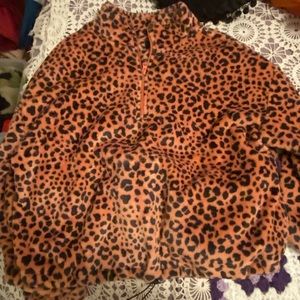 Cheetah jacket very soft